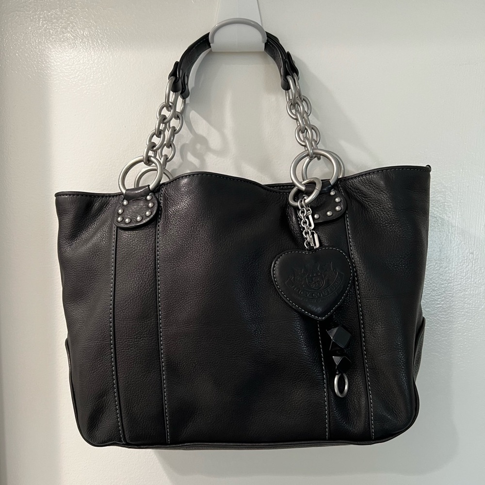 Vintage Juicy Couture Leather Tote with Charms